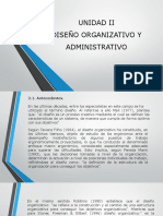 Diseño organizativo y administrativo
