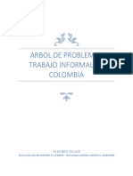 Arbol de Problemas Trabajo Informal en Colombia