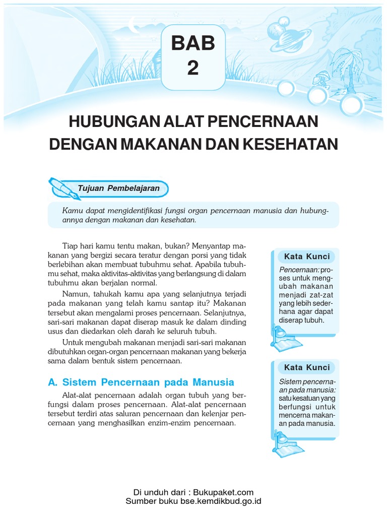 Bab 2 Hubungan Alat Pencernaan Dengan Mekanan Dan Kesehatan