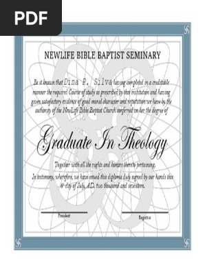 Graduation Diploma