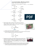 Segunda Evaluación Semestral de Química 2017