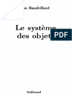 Jean Baudrillard - Le Système Des Objets-Gallimard (1978)