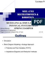 Lecture 9 - Simulation of Physical Systems - Mass Spring Damper Modeling