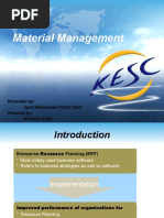 Material Management: Presented By: Syed Muhammad Kashif Zaidi Prepared By: M Adnan Rafiq