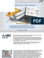 Construction Cost Estimation in Greece: Sustainable Promotion of An Unknown Discipline