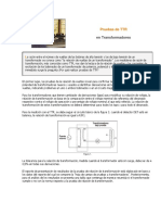 Pruebas TTR Transformadores