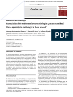 Cardiocore: Especialidad de Enfermerı A en Cardiologı A: ¿Una Necesidad?