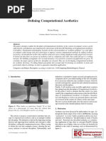 Defining Computational Aesthetics Hoenig