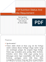 Assessment of Nutrition Status and Nutritio Requirement