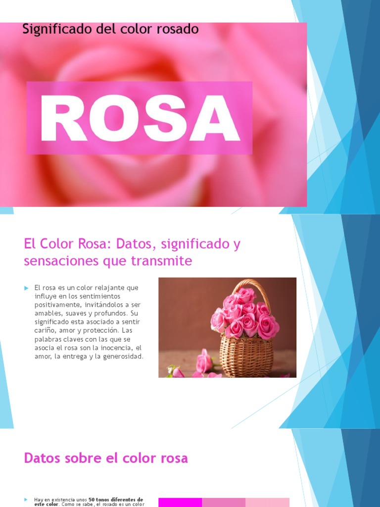 Cuadro De Significado Del Color Rosa