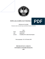 Populasi Sampel and Teknik Sampling