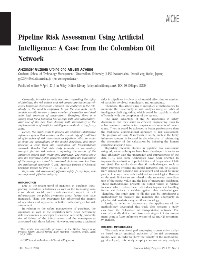 AI-Enhanced Pipeline Risk Assessment | PDF | Risk | Artificial Intelligence