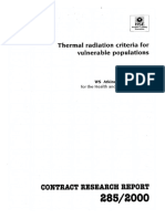 Thermal Radiation Criteria For Vulnerable Populations - HSE