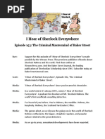 Transcript - I Hear of Sherlock Everywhere Episode 142