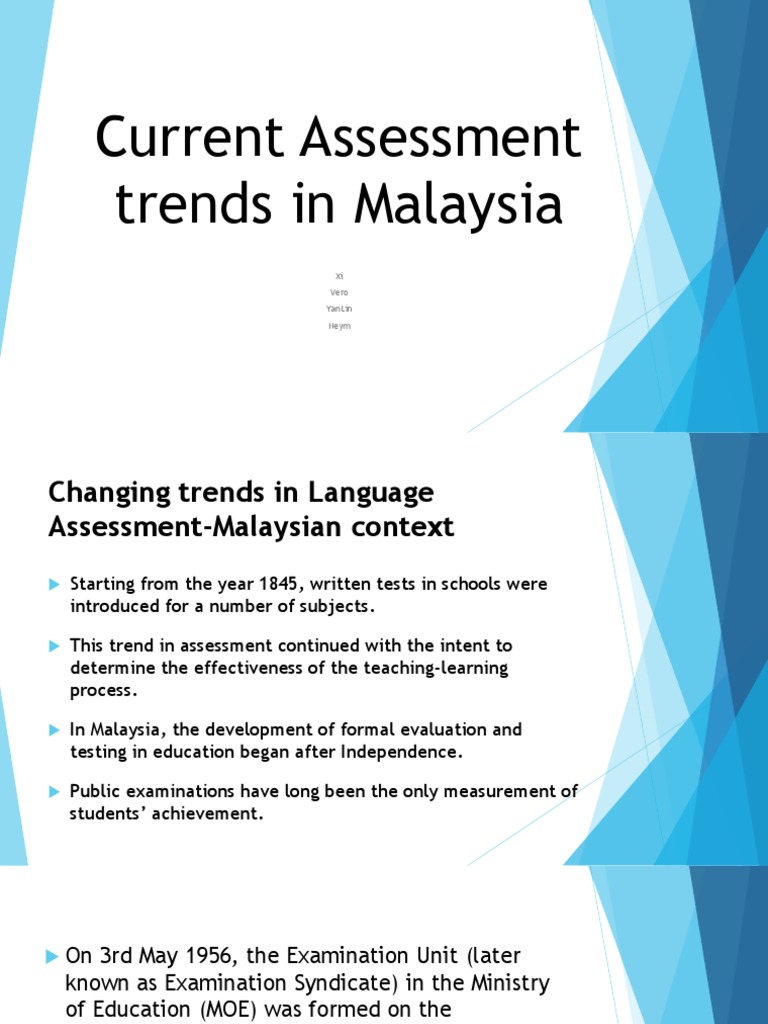 Current Assessment Trends in Malaysia Week 10 | PDF | Standardized ...