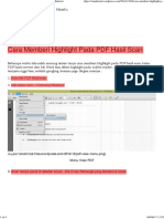 Cara Memberi Highlight Pada PDF Hasil Scan