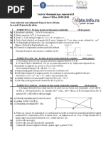 Mate - Info.Ro.4314 TEZA CU SUBIECT UNIC - MATEMATICA - CLASA A VIII - A - SEM 2 PDF