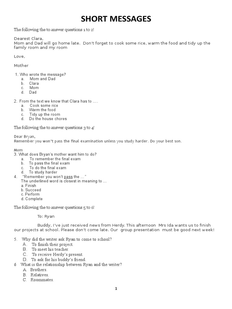 Latihan Ulangan Harian Smp Bahasa Inggris Short Functional Text Bahasa Indonesia Merokok Tembakau