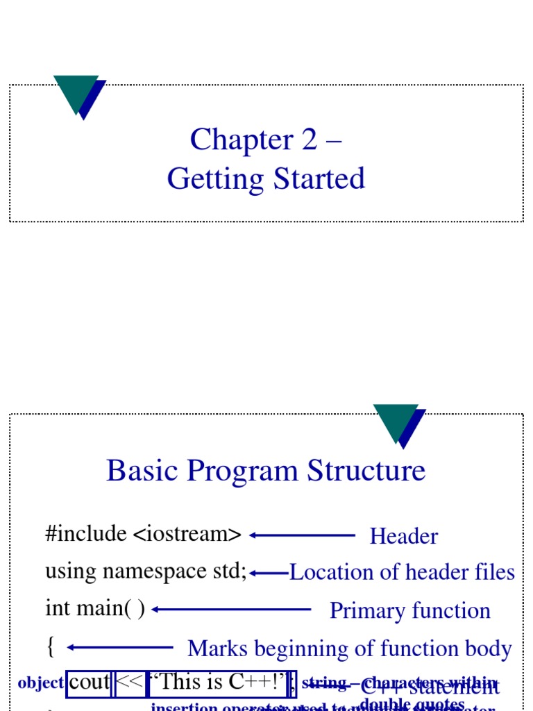 Chapter 2 - Getting Started | PDF | C++ | Subroutine