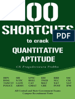 100 SHORTCUTS TO CRACK QUANTITATIVE APTITUDE - Speed Matters PDF