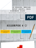 ANALISIS RASIO, BEP, DAN COMMON SIZE AKUNTANSI PERHOTELAN