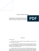 Declaración - Adhesión A La Conmemoración Del 100º Aniversario de La Parroquia de San Antonio