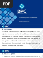 Plano de Formação Inicial de Sustentabilidade