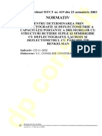 1.CD 31 - 2002 - Determ Prin Deflectometrie a Capacit Portante a Drumurilor