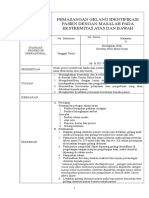 Sop Pemasangan Identitas Pada Pasien Dengan Masalah Pada Ekstremitas Atas Dan Bawah