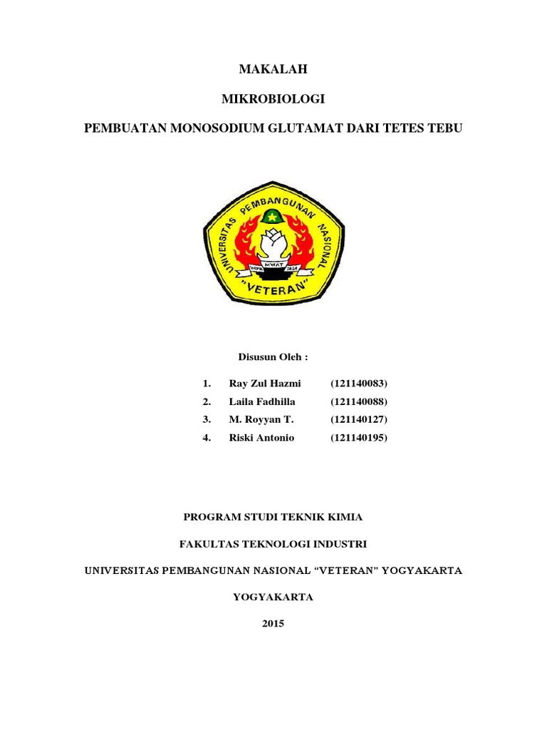 Makalah Pembuatan MSG