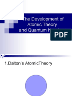 The Development of Atomic Theory and Quantum Numbers