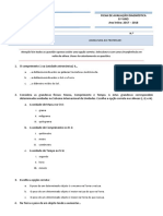 Teste Diagnóstico 8ºano