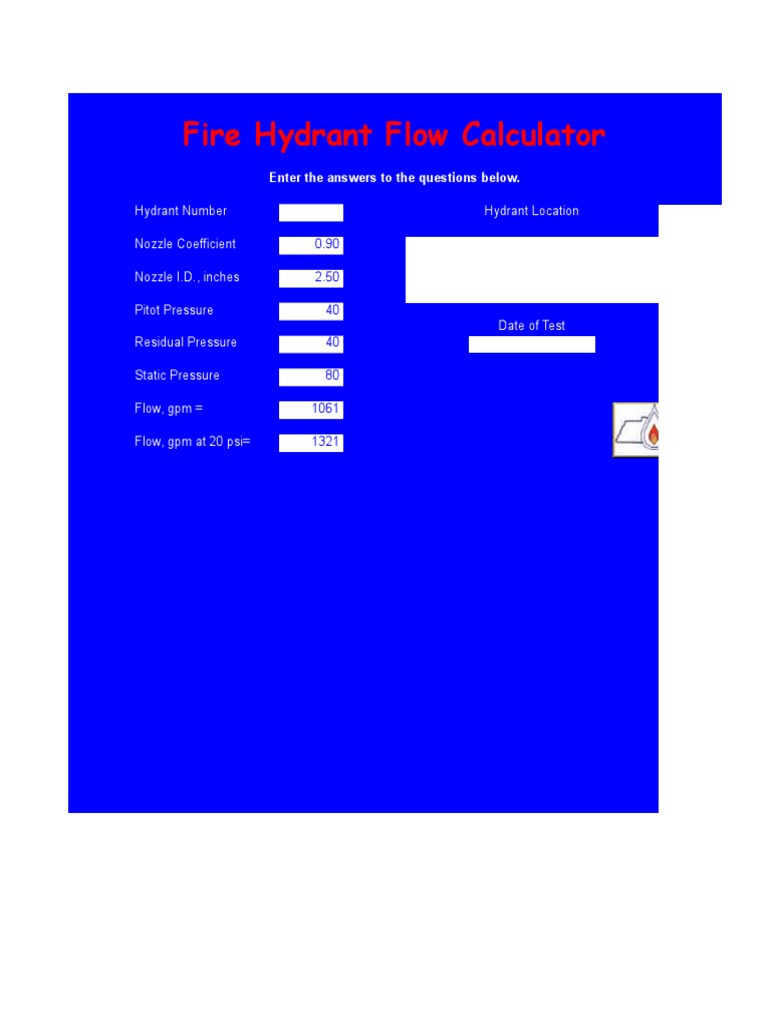 Fire Hydrant Calculator | PDF