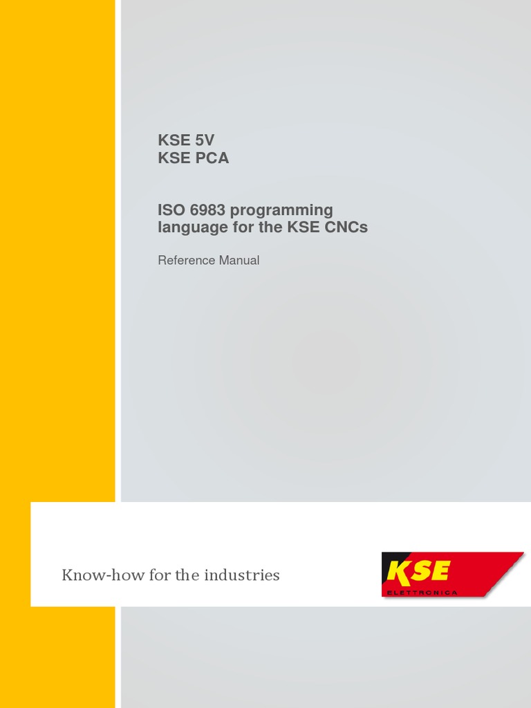 KSE CNC ISO 6983-ReferenceManual-Eng | PDF | Numerical Control ...