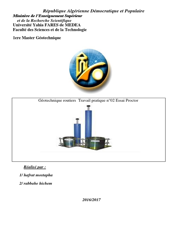 Page De Garde Docx Science Geologie