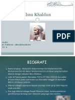 Ibnu Khaldun: Oleh: M.Farhan Abdurrahman Vi A
