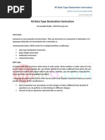 #3 Data Type Declaration Instruction PDF