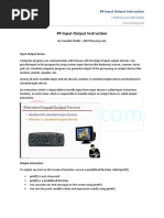 #4 Input Output Instruction