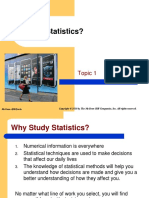 What Is Statistics?: Topic 1