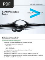 SAP ERP Entrada de Fretes