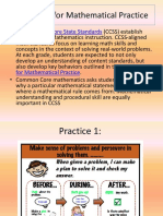 Standards For Mathematical Practice: Common Core State Standards