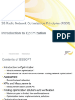 Introduction To Optimization: Bssopt 2G Radio Network Optimization Principles (RG30)