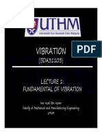Lecture 1 - Fundamental of Vibration
