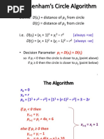 Bresenham's Circle Algorithm