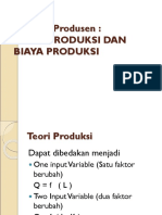 Perilaku Produsen: Teori Produksi Dan Biaya Produksi