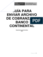 Guía Para Enviar Archivo de Cobranza Al Banco Continental