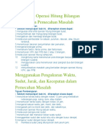 Melakukan Operasi Hitung Bilangan Bulat Dalam Pemecahan Masalah