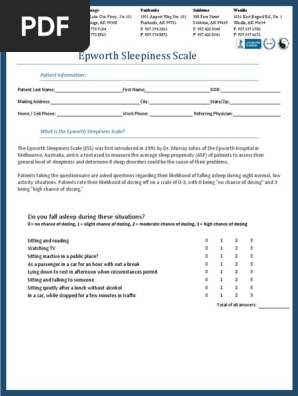 Epworth Sleepiness Scale | PDF | Sleep | Mental And Behavioural Disorders