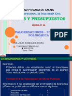 Valorización y Formula Polinomica