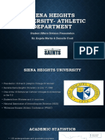 Spa 501 - Siena Heights University - Athletic Department
